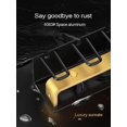 thumbnail image 4 of Wall Mounted Toothbrush Holders for Bathrooms for Restroom Organizer and Storage Accessories, Space Aluminum Material Gilded (4 Slots ), 4 of 5