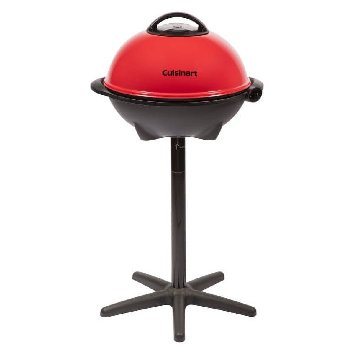 Cuisinart Indoor/Outdoor Electric Grill, 2-in-1 Portable BBQ with Nonstick Cooking Surface, Electric Grill Outdoor with Adjustable Heat