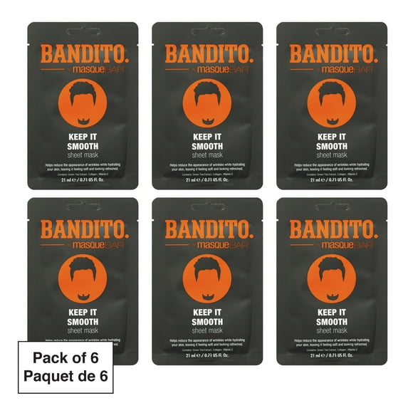 Bandito Masque en Feuille Lisse -