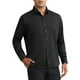 thumbnail image 4 of CAMISAS DE VESTIR PARA HOMBRES INSPIRE CHIC, SÓLIDAS, DE MANGA LARGA, AJUSTE REGULAR, FORMAL, DE NEGOCIOS, CON BOTONES, TALLA XL, NEGRO, 4 of 5
