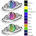 thumbnail image 2 of Magic Stone Mood Ring Adjustable Womens Temperature Change Color Oval Jewelry, 2 of 6