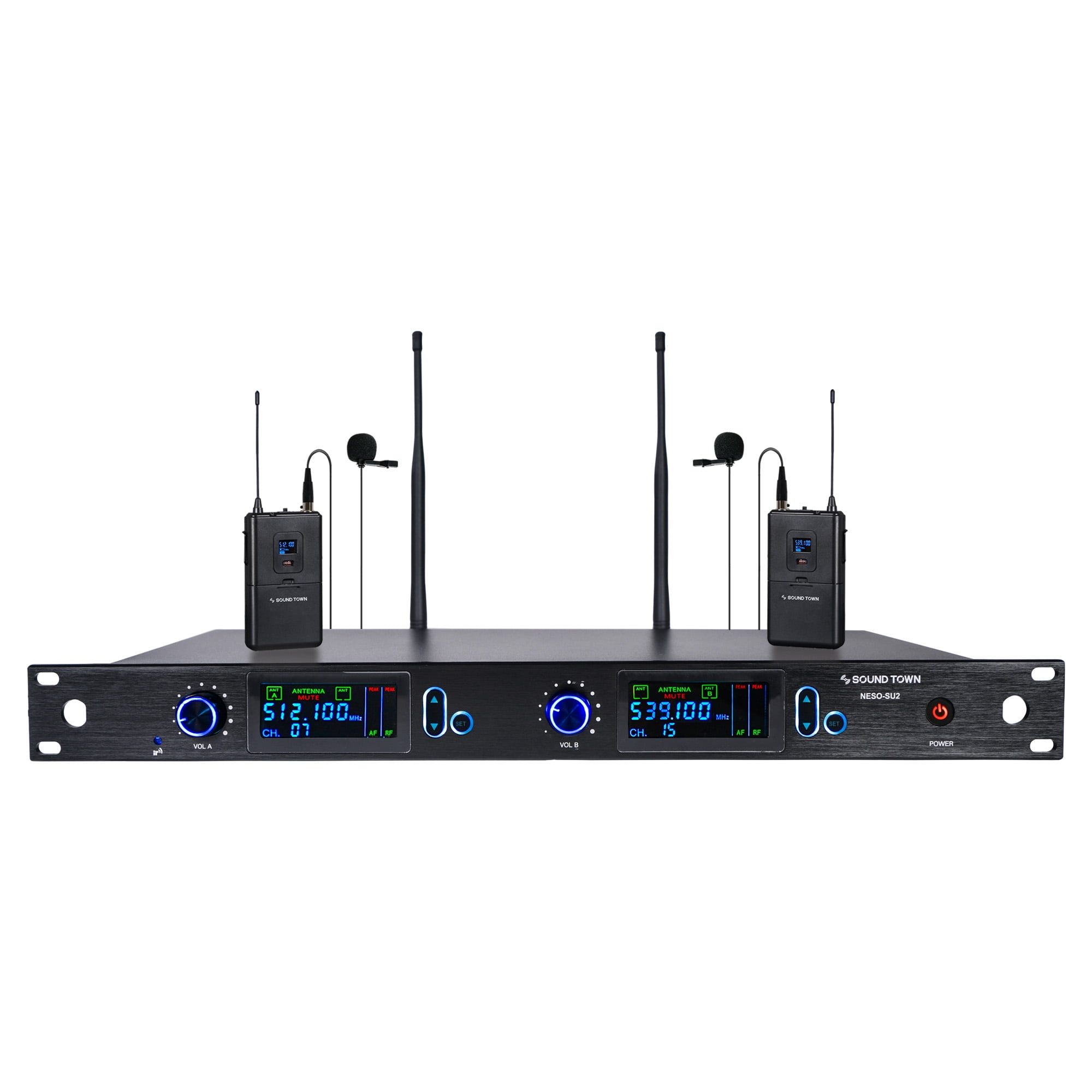 Sound Town 200 Channels Professional UHF Wireless Microphone System