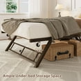 thumbnail image 6 of Kojooin Twin Pop Up Trundle Bed Frame,Trundle Day Bed with Lockable Casters,Foldable Metal Platform, 6 of 7