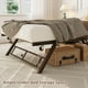 thumbnail image 4 of QinaQin Base nido individual desplegable, cama trundle tipo daybed con ruedas con seguro, estructura metálica plegable y resistente, ideal para recámara, visitas y ahorrar espacio, 4 of 7
