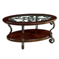 thumbnail image 5 of Classic Coffee Table With Metal Combination And Ornate Details Traditional Style, 5 of 6