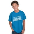 thumbnail image 5 of Sarcastic Attitude Selective Listener Crewneck T Shirts Boy Girl Teen Brisco Brands XS, 5 of 6