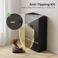 thumbnail image 5 of CoSoTower Lateral Filing Cabinet, Metal Storage Cabinet, Garage Cabinet with Double Locks, Adjustable Shelf and File Drawer, Black, 5 of 5