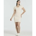 thumbnail image 6 of 3 Pack: Women's Mini Short Sleeve Ribbed Scoop Neck Casual T-Shirt Bodycon Dress, 6 of 6