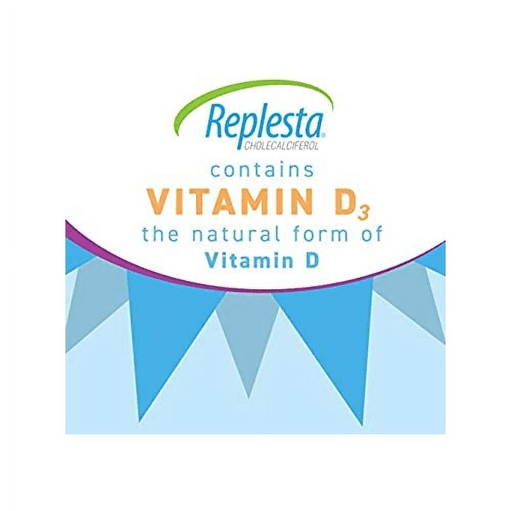 Replesta Cholecalciferol 50 000 IU Vitamin D3, Natural Orange 4 ct, 4-Pack