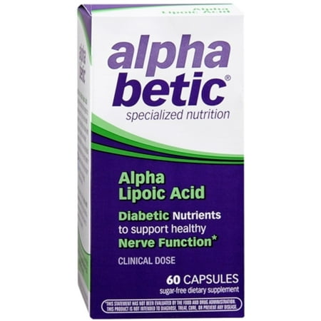 Alpha Bétique acide alpha-lipoïque vitamine capsules, 60 Ea