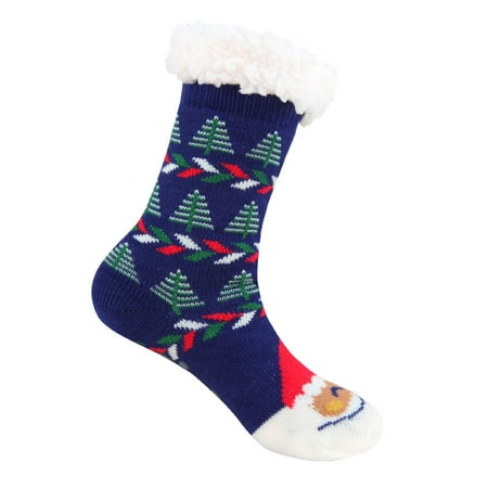 

ZMHEGW Autumn And Winter Christmas Floor Snow Thickened Fleece Socks