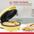 thumbnail image 6 of Holstein Housewares 2-Egg Non-Stick Omelet & Frittata Maker, Yellow/Stainless Steel - Quick Breakfast Cooker for Eggs, Pancakes, and More – Makes 2 Individual Portions, 6 of 8