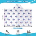 thumbnail image 2 of Galaxy Unicorn Pattern Hooded Bath Towel，60"x35" for Ages 3 To 12 Kids, Quick Dry Lightweight Soft Microfiber Hood Beach Towel Cover Up for Kids, 2 of 7