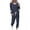 DT-Navy, variant on DailyTrove Women's Long Sleeve Drawstring Tracksuit - Solid Color, Casual Style, Fall & Outdoor Leisure Wear,Gray