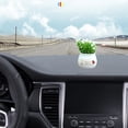 thumbnail image 4 of hengsof Car Air Vent Clip Decor, Crochet Plant Car Interior Cute Mini Handmade Crochet Potted Plants Clip for Car Decoration Accessories or Home Decor Gift Vertical Clip, 4 of 6