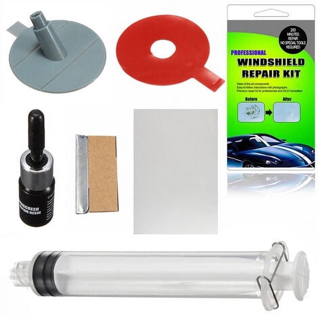 Kit de reparación de parabrisas para bricolaje Kit de reparación de rayones en el vidrio del parabrisas del automóvil para reparar grietas y rayones en el vidrio del automóvil
