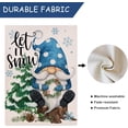 thumbnail image 4 of Winter Let It Snow Gnome Decorative Burlap Garden Flag, Farmhouse Home Yard Small Outdoor Decor, Christmas Snowflake Outside Decoration Double Sided 12.5x18, 4 of 6