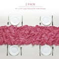 thumbnail image 2 of Ksopiavobs 2 Pack Cheesecloth Table Runner 35 x 118 Inches Gauze Table Runner 10Ft Boho Rustic Decorations for Wedding Decor Reception Bridal Shower Holiday Party, Fuchsia, 2 of 7