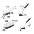 thumbnail image 2 of De Cepillos De Limpieza, Cepillo De Limpieza De Platos, Cepillo Flexible Para Zapatos, Cepillo De Baño Para Fregadero De Cocina 4 Uds. Inevent HA045534-02, 2 of 6