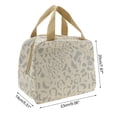 thumbnail image 5 of Unique Bargains 1 Pc Portable Insulated Lunch Bag for Work 9.06"x5.51"x7.87" Beige, 5 of 5
