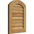 thumbnail image 3 of 18"W x 32"H Arch Top Gable Vent (23"W x 37"H Frame Size): Unfinished, Non-Functional, Rough Sawn Western Red Cedar Gable Vent w/ Decorative Face Frame, 3 of 13