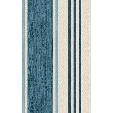 UPC: 0810056074821 | Better Homes & Gardens Wide Stripe Blue 8 Yards by the Bolt 54 Width 100% Cotton Fabric