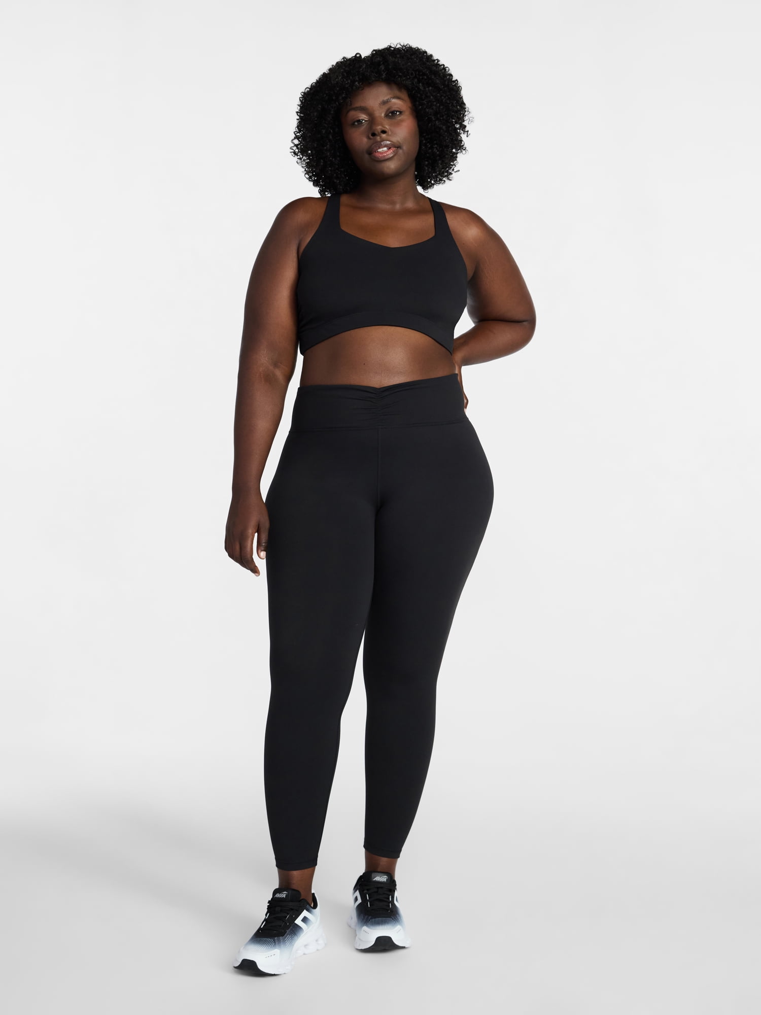 Avia Women's Cinched Ballet Leggings, Sizes XS-XXXL