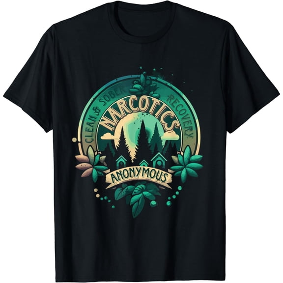 Narcotics Anonymous Clean Living Sobriety T-Shirt