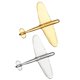 thumbnail image 5 of Aleación Retro Pequeño Collar Pin Sombreros Bolsa Broche Ropa Pin de Solapa - Oro Salvador Dali Pin de broche de avión, 5 of 10