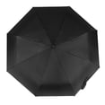 thumbnail image 3 of Compact Open Windproof Folding Portable Travel Solid Color Black Umbrella, 3 of 7