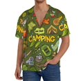 thumbnail image 3 of Haiem Camping 1 Men's Casual Shirts Short Sleeve Button Down Shirts Fashion Textured Summer Beach Shirt-Medium, 3 of 7