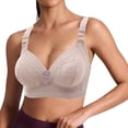 thumbnail image 2 of SROBPTY Womens Plus Size Bras Solid Lace Seamless Large Cup Brassiere for Everyday Wear, 2 of 5