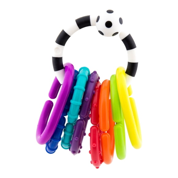 Juego de 9 piezas para cochecito o portabebé Toy Sassy Ring O Links