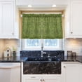 thumbnail image 6 of Natural Greenery Kitchen Curtains Tier Set 27x24 Inch 2 Panels Semi Sheer Light Filtering Privacy UV Protection, 6 of 8