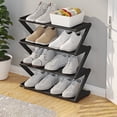 thumbnail image 3 of Yesbay Shoe Storage Rack 4 Tiers Stable Free Standing Large Capacity Z-shaped Home Dorm Entryway Shoe Organizer Shoe Shelf, 3 of 8