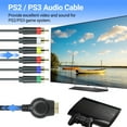 thumbnail image 2 of 2 In 1 Component YPbPr AV Cable for PS2/PS3, 180cm, Black, 2 of 6