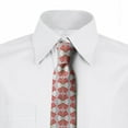 thumbnail image 2 of Abstract Necktie, Cultural Ornaments Forms, Dress Tie, 3.7", Salmon Multicolor, by Ambesonne, 2 of 3