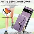 thumbnail image 3 of for Google Pixel 6a Wallet Case, Crossbody Phone Purse with Card Holder for Women, Zipper PU Leather Carrying Cover Gift with Shoulder Strap Kickstand Anti-drop for Google Pixel 6a - Purple, 3 of 10