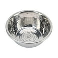 thumbnail image 1 of Vegetable Washing Basket, Stainless Steel Colander Simple Operation Multifunction  For Household For Kitchen 24cm, 1 of 8