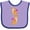 Lavender and Purple, variant on Inktastic Tiger Jungle Animal Girls Baby Bib