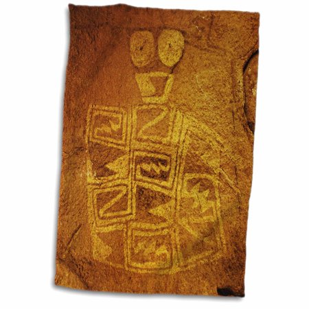 3dRose USA  Texas  Hueco Tanks SP. Pictograph of Tlaloc Indian rain deity - Towel  15 by 22-inch (twl_332108_1)
