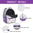 thumbnail image 4 of Rainbow Unicorn & Cloud Backpack - Stylish Waterproof School Bag for Teens with Lightweight Build & Breathable Comfort Features, 4 of 5