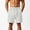 Beige, variant on Men Cargo Shorts Pants Pockets Drawstring Elastic Waist Rugged Working Attire