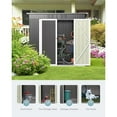 thumbnail image 3 of Jolifa 6x4 ft Outdoor Storage Shed, Heavy Duty Galvanized Steel Tool Shed with Double Doors, Waterproof Garden Shed for Backyard, Metal Shed for Lawn., 3 of 12