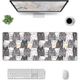 thumbnail image 2 of Cute Cartoon Cat Extended Professional Gaming Mouse Pad 31.5x11.8inch, Non-Slip Computer Mouse Pad Waterproof Keyboard Pad Desk Mat, 2 of 6