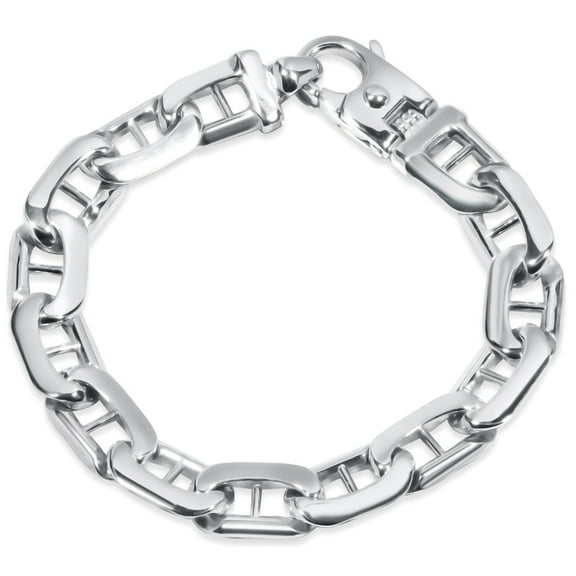 Pompeii Men's Marine 14k Gold (60gram) or Platinum (112gram) 12mm Link Bracelet 8.5" (,)