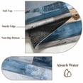 thumbnail image 6 of Blue Wooden Grain Bathroom Mats 2x3 FT, Non Slip Small Kitchen Mat, Farmhouse Country Abstract Art Washable Soft Backed Front Door Throw Rugs Non-Shedding Indoor Outdoor Doormat for Entryway Sink, 6 of 8