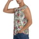 thumbnail image 3 of Fotbe Roses Mixed Zebra Men's Camiseta sin Mangas Estampada para Hombres, Playera Casual para Gimnasio, Entrenamiento, Playa-X-Large, 3 of 7
