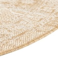 thumbnail image 5 of Unique Loom Outdoor Aztec Collection Area Rug - Coba (3' 3" Round Natural/Ivory), 5 of 7