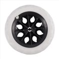 thumbnail image 3 of 8X Black White Plastic Core Foam Cartwheel Casters, 3 of 8